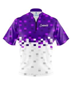 CoolWick Elite Purple Snowy Pixels Sash Zip Jersey