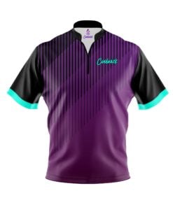 CoolWick Elite Purple and Teal Quartet Sash Zip Jersey