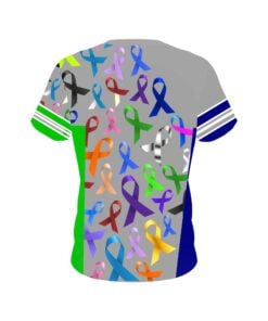 Alternative view of Kennon McFalls Jeff Schrum Cancer Ribbons CoolWick Bowling Jersey