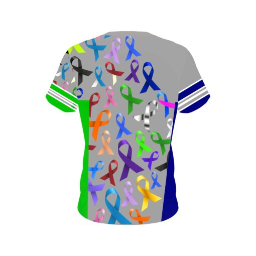 Kennon McFalls Jeff Schrum Cancer Ribbons CoolWick Bowling Jersey - Image 2