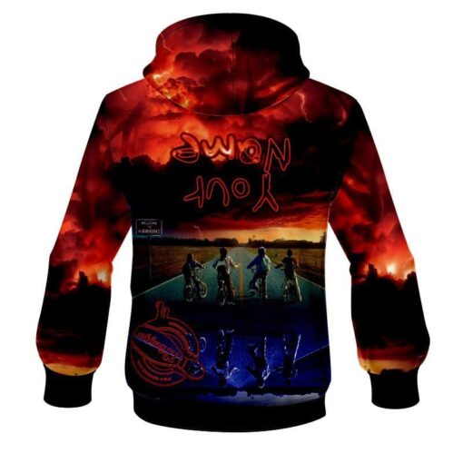 12Bagger Bowling Upside Down Coolwick Dye-Sub Hoodie - Image 2