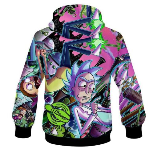 12Bagger Bowling The Universe Coolwick Dye-Sub Hoodie - Image 2