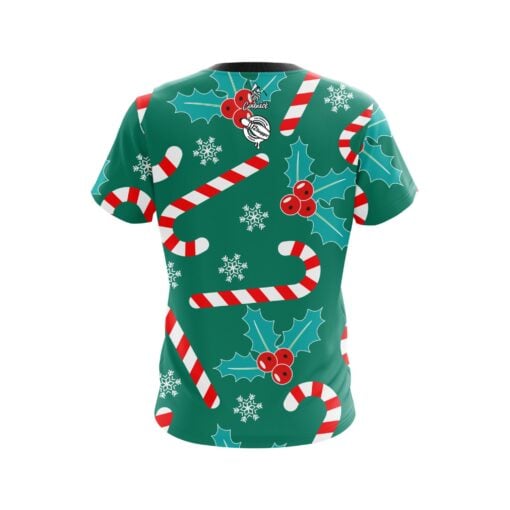 12Bagger Merry Candy Cane CoolWick Bowling Jersey - Image 2