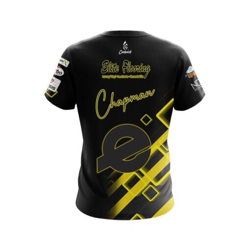 Ebonite AJ Chapman Yellow Element CoolWick Bowling Jersey - Image 2