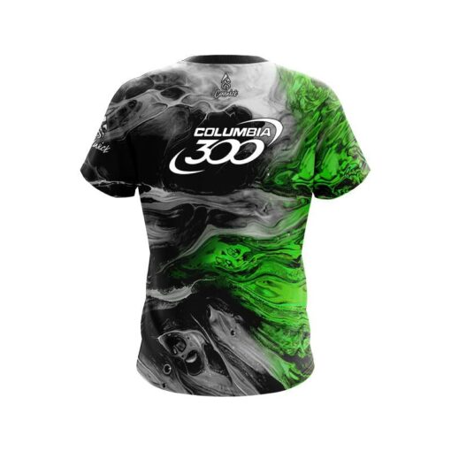 Columbia 300 Green Lava CoolWick Bowling Jersey - Image 2