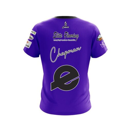 Ebonite AJ Chapman Purple CoolWick Bowling Jersey - Image 2