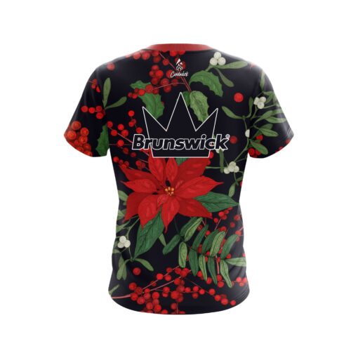 Brunswick Poinsettia CoolWick Bowling Jersey - Image 2