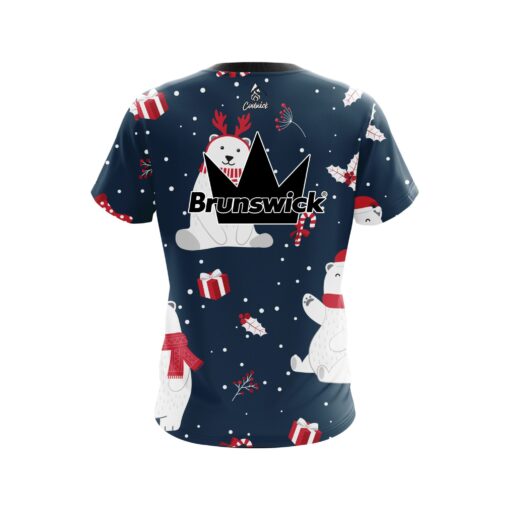 Brunswick Polar Bear Xmas CoolWick Bowling Jersey - Image 2