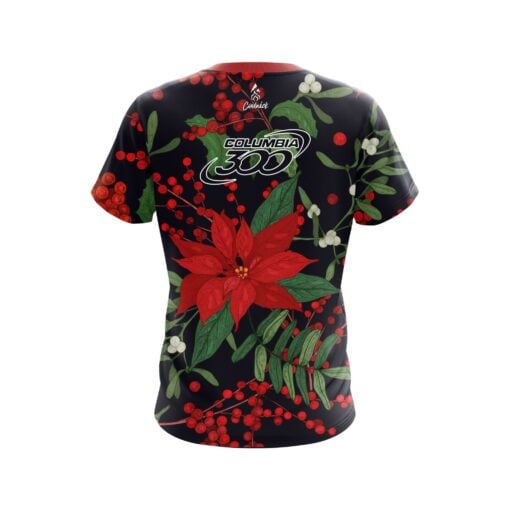 Columbia 300 Poinsettia CoolWick Bowling Jersey - Image 2