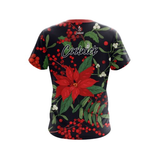 Coolwick Poinsettia CoolWick Bowling Jersey - Image 2
