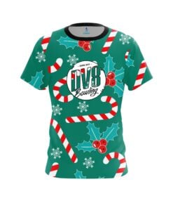 DV8 Merry Candy Cane CoolWick Bowling Jersey