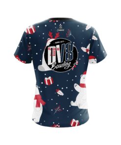 Alternative view of DV8 Polar Bear Xmas CoolWick Bowling Jersey