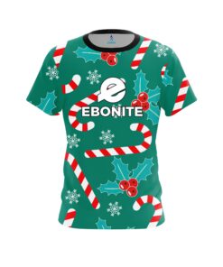 Ebonite Merry Candy Cane CoolWick Bowling Jersey