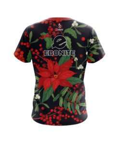 Alternative view of Ebonite Poinsettia CoolWick Bowling Jersey