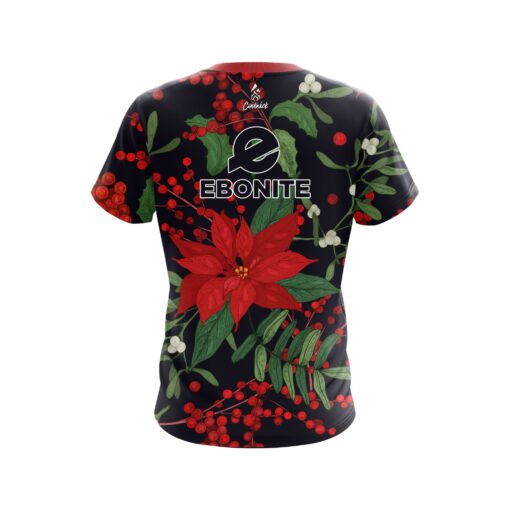 Ebonite Poinsettia CoolWick Bowling Jersey - Image 2
