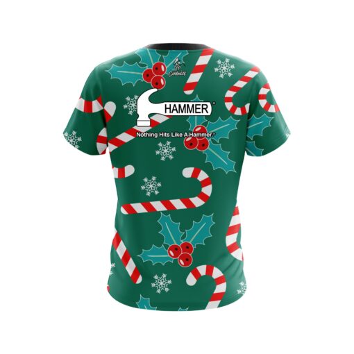 Hammer Merry Candy Cane CoolWick Bowling Jersey - Image 2