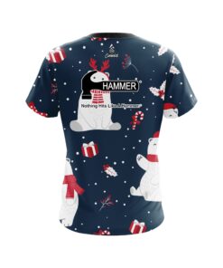 Alternative view of Hammer Polar Bear Xmas CoolWick Bowling Jersey