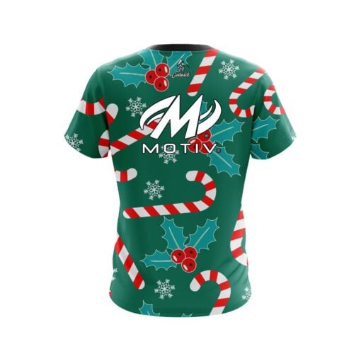 Motiv Merry Candy Cane CoolWick Bowling Jersey - Image 2