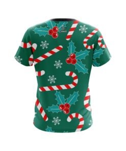 Alternative view of Plain Merry Candy Cane CoolWick Bowling Jersey