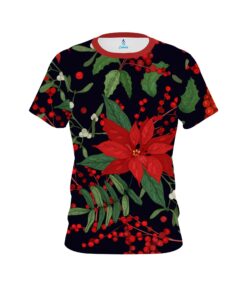 Plain Poinsettia CoolWick Bowling Jersey
