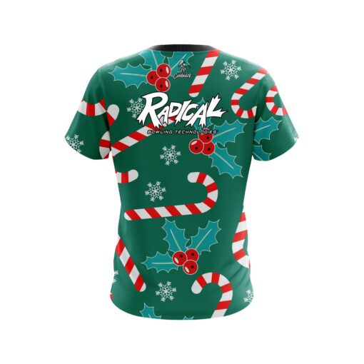 Radical Merry Candy Cane CoolWick Bowling Jersey - Image 2