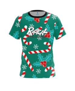 Radical Merry Candy Cane CoolWick Bowling Jersey