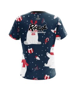 Alternative view of Radical Polar Bear Xmas CoolWick Bowling Jersey