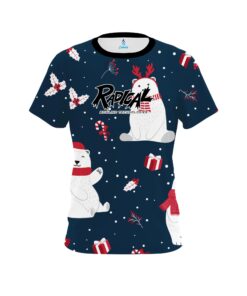 Radical Polar Bear Xmas CoolWick Bowling Jersey