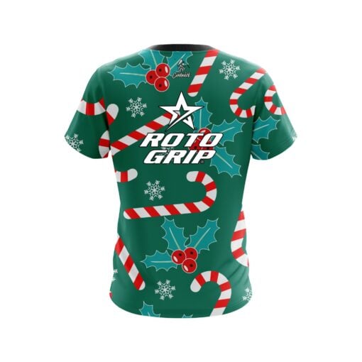 Roto Grip Merry Candy Cane CoolWick Bowling Jersey - Image 2