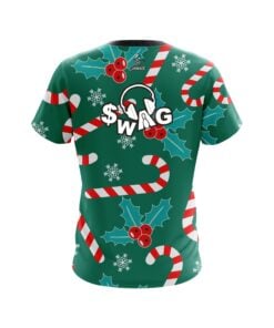 Alternative view of Swag Merry Candy Cane CoolWick Bowling Jersey