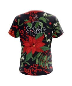 Alternative view of Swag Poinsettia CoolWick Bowling Jersey
