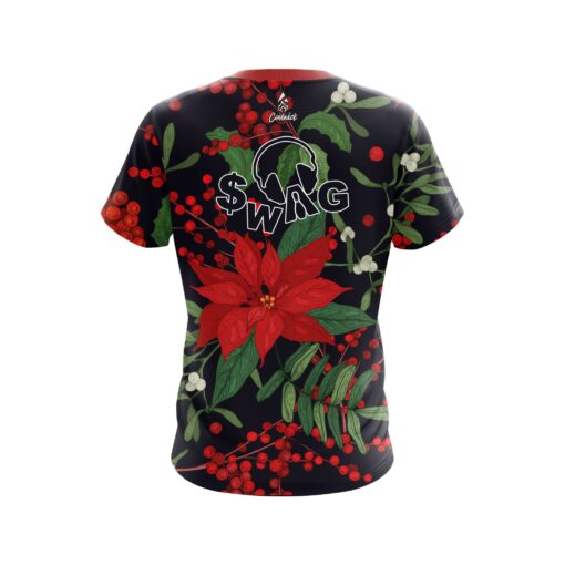 Swag Poinsettia CoolWick Bowling Jersey - Image 2