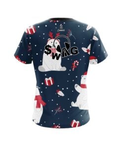 Alternative view of Swag Polar Bear Xmas CoolWick Bowling Jersey