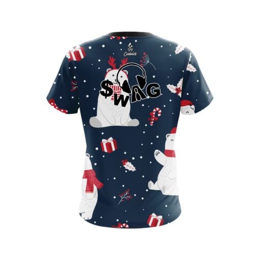Swag Polar Bear Xmas CoolWick Bowling Jersey - Image 2