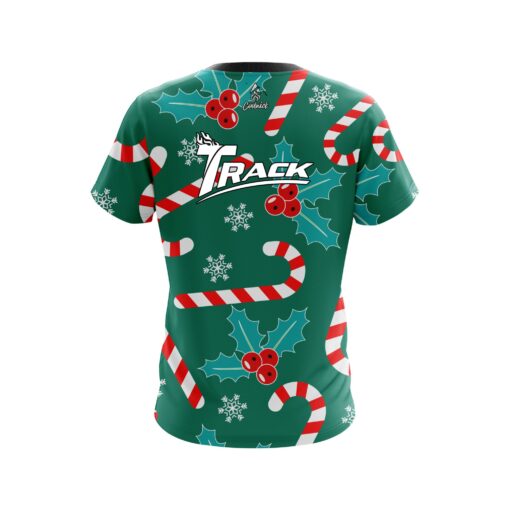 Track Merry Candy Cane CoolWick Bowling Jersey - Image 2