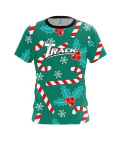 Track Merry Candy Cane CoolWick Bowling Jersey