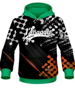 12Bagger Level Up Orange CoolWick Bowling Hoodie