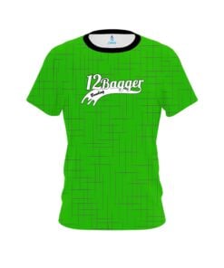 12Bagger Rising Green CoolWick Bowling Jersey