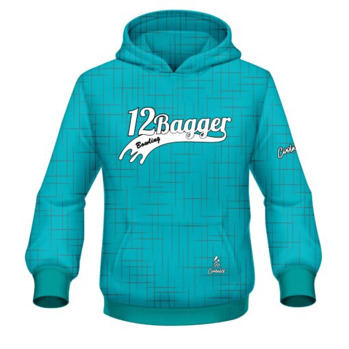 12Bagger Rising Teal CoolWick Bowling Jersey - Image 3