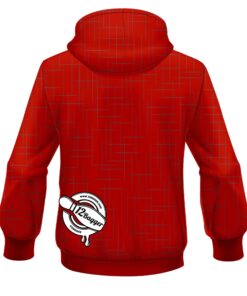 Alternative view of 12Bagger Rising Red CoolWick Bowling Hoodie