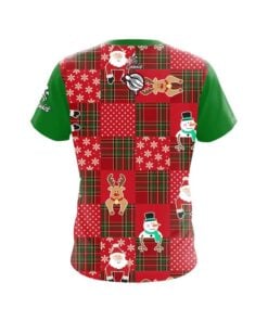 Alternative view of 12Bagger Ugly Sweater Christmas Quilt Holiday Time Bowling Jersey