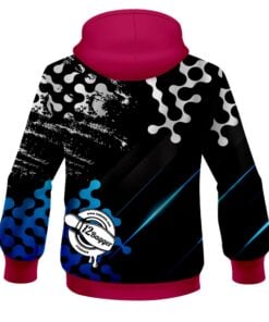 Alternative view of 12Bagger Level Up Blue CoolWick Bowling Hoodie