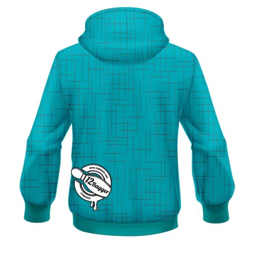 12Bagger Rising Teal CoolWick Bowling Jersey - Image 4