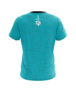 Alternative view of 12Bagger Rising Teal CoolWick Bowling Jersey