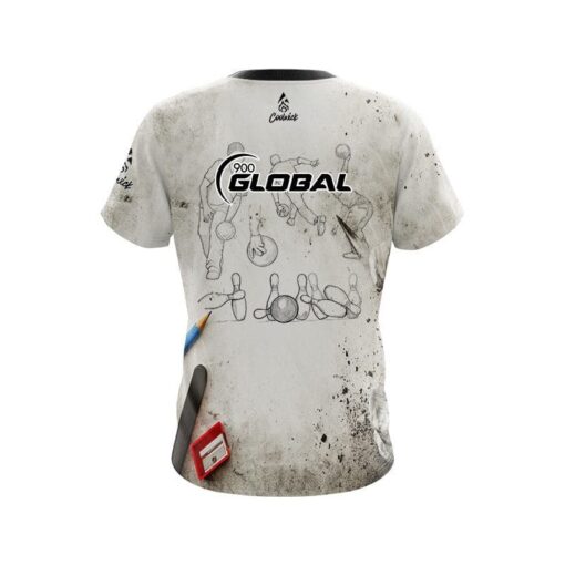 900 Global Drawing Board CoolWick Bowling Jersey - Image 2