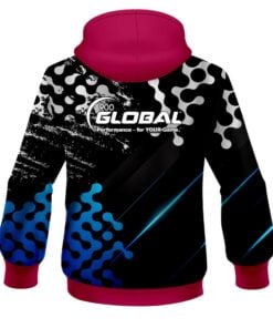 Alternative view of 900 Global Level Up Blue CoolWick Bowling Hoodie