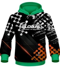 900 Global Level Up Orange CoolWick Bowling Hoodie