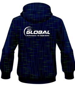 Alternative view of 900 Global Rising Navy Blue CoolWick Bowling Hoodie