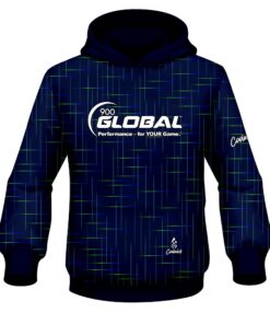 900 Global Rising Navy Blue CoolWick Bowling Hoodie