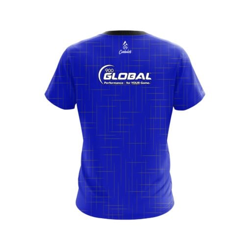 900 Global Rising Blue CoolWick Bowling Jersey - Image 2
